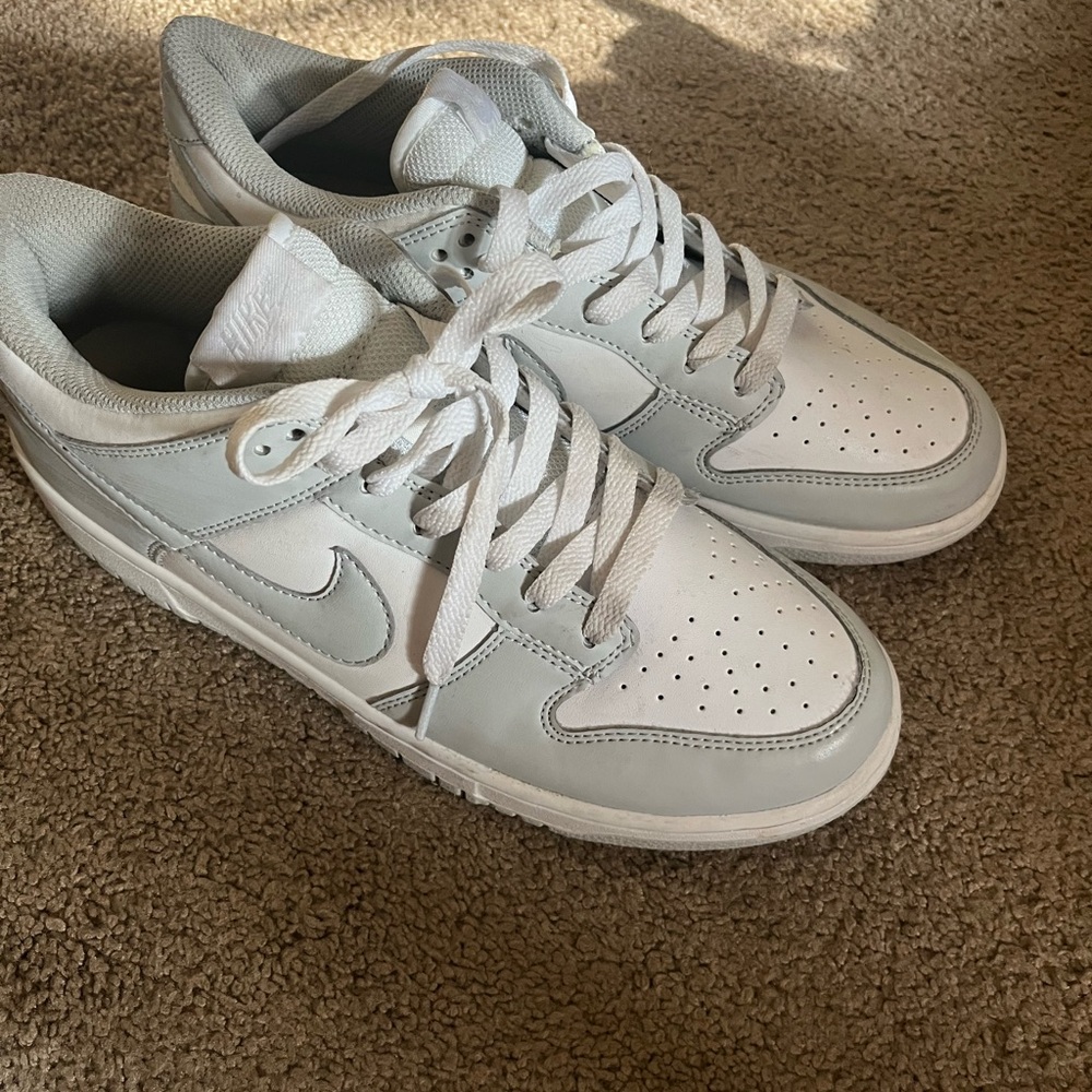 Nike Light Gray and White Sneakers